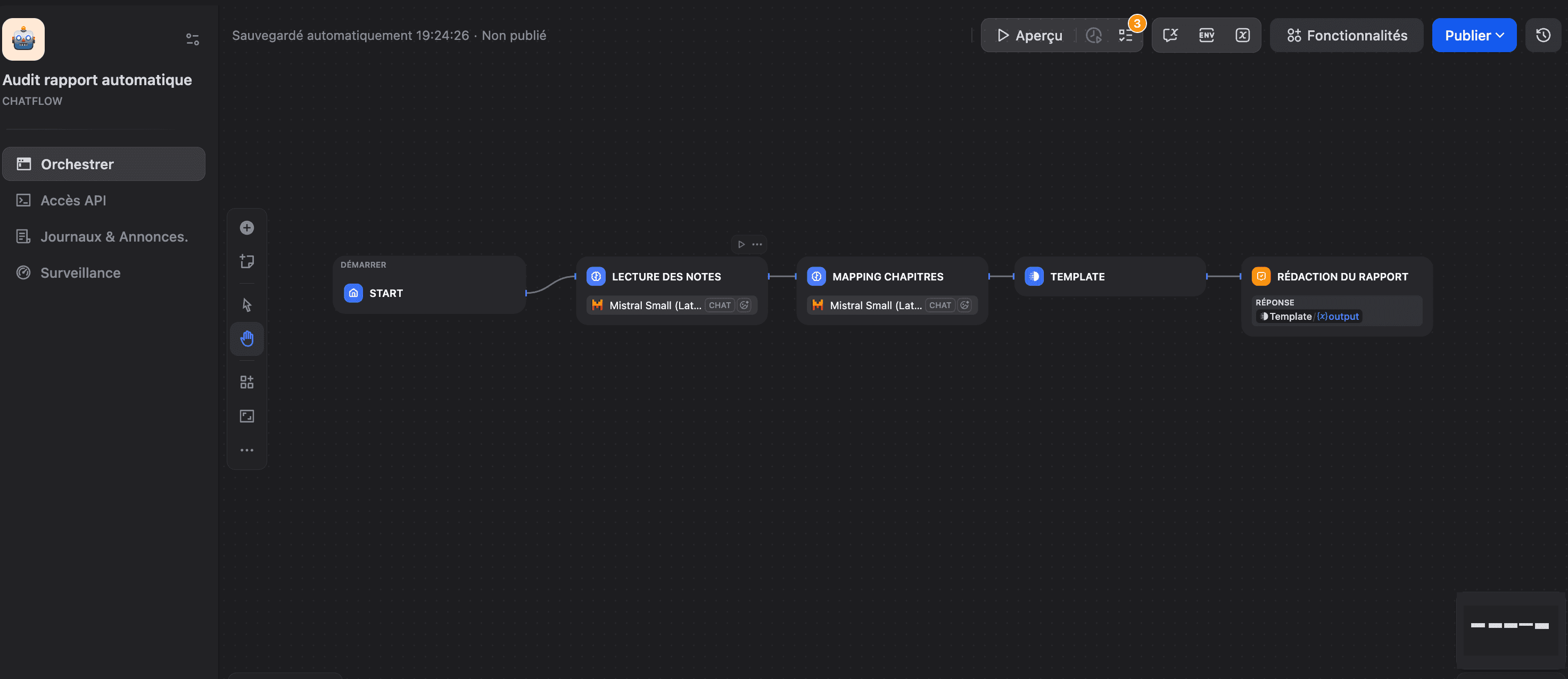 Automatisation rapport audit